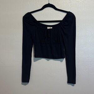 Madewell black Long Sleeve Blouse size small